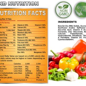 Survival Tabs 8-Day Food Supply 96 Tabs Emergency Food Replacement Disaster Preparedness for Earthquake Flood Tsunami Gluten Free and Non-GMO 25 Years Shelf Life Long Term Food Storage – Mixed Flavor